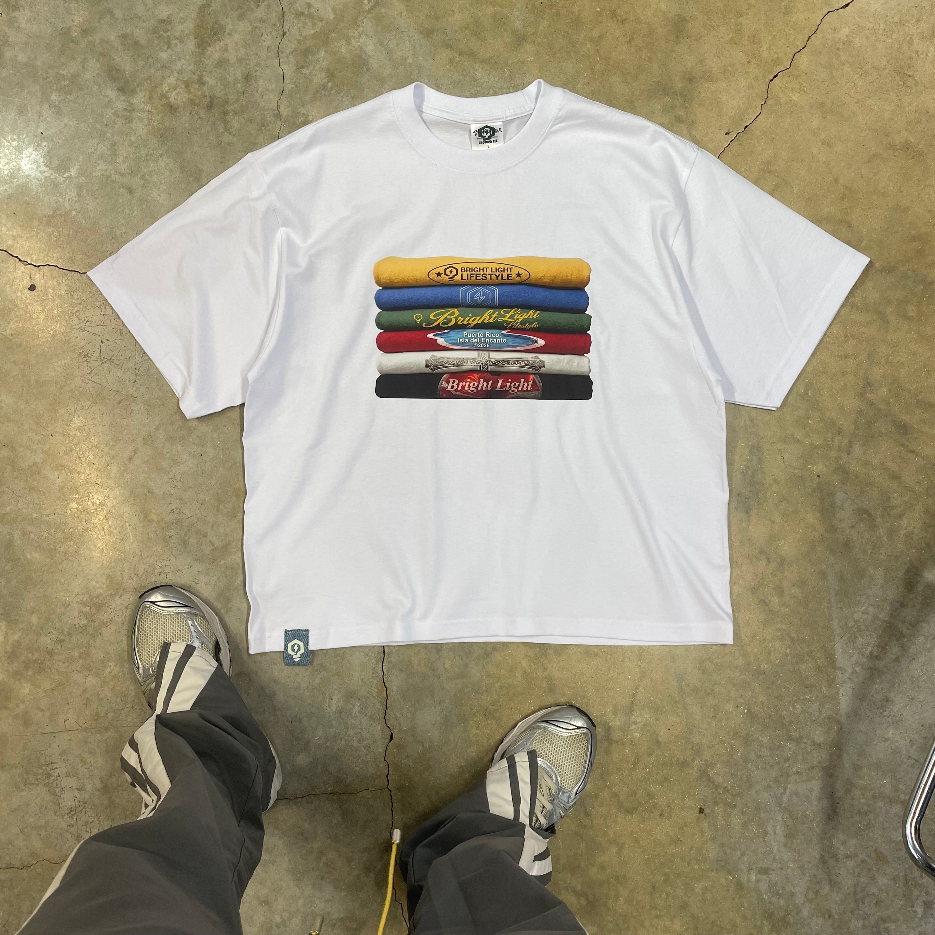 ONE MORE TEE WON’T HURT — Cropped Oversized Tee